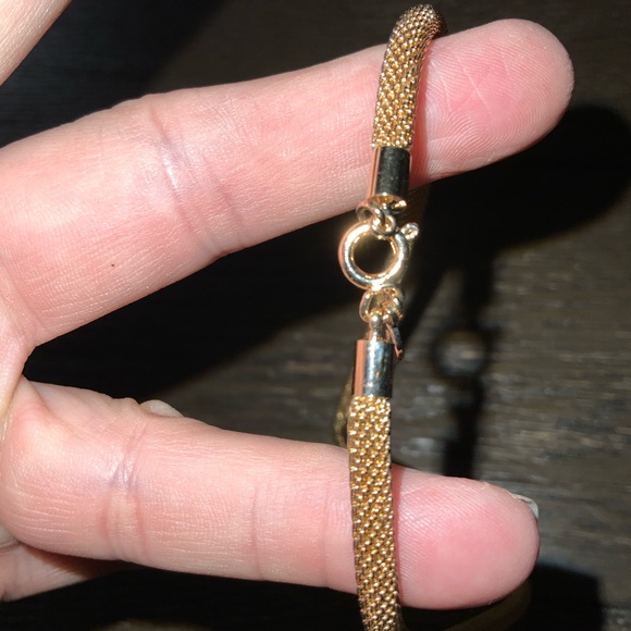 Avon Gold Snake Chocker With CZ 14” In Box - Picture 3 of 4